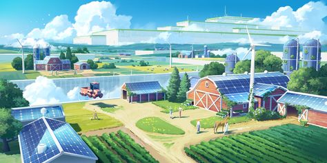 Solar City, Eco City, Future City, City Landscape, Environment Design, Futuristic Architecture, Environment Concept Art, Environmental Art, Best Artist