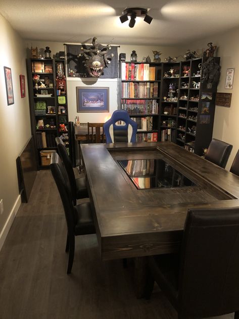 Dnd Tavern Room Ideas, Dnd Room Aesthetic, Dnd Room Interior Design, Dnd Room Ideas, Dungeons And Dragons Room, Dnd Decor, Dnd Room, Dnd Table, Guys Room Aesthetic