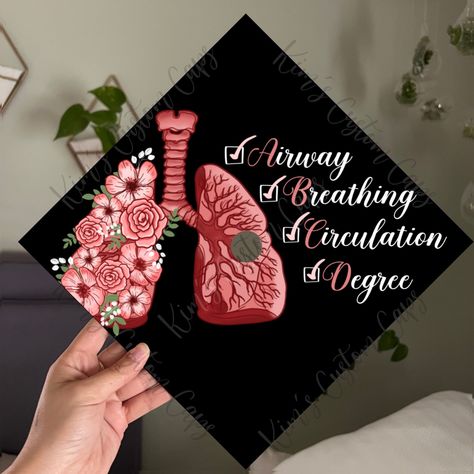 This graduation cap cover is 9.5 x 9.5 inches and will fit any standard adult-sized graduation cap. It is printed on high-quality cardstock paper. The center button hole is cut out in the center of the design to leave an opening for your tassel to wrap around your cap button.  Each design comes with an instruction card on how to easily attach it to your cap. This is a premade topper, meaning they are already printed with the quote as pictured and ready-to ship. Absolutely no changes can be made Graduation Cap Designs Doctor, Grad Caps Nursing, Health Science Graduation Cap, Sonography Graduation Cap, Labor And Delivery Graduation Cap, Pediatric Nurse Graduation Cap, Respiratory Therapist Graduation Cap, Doctor Graduation Cap, Nurse Cap Graduation