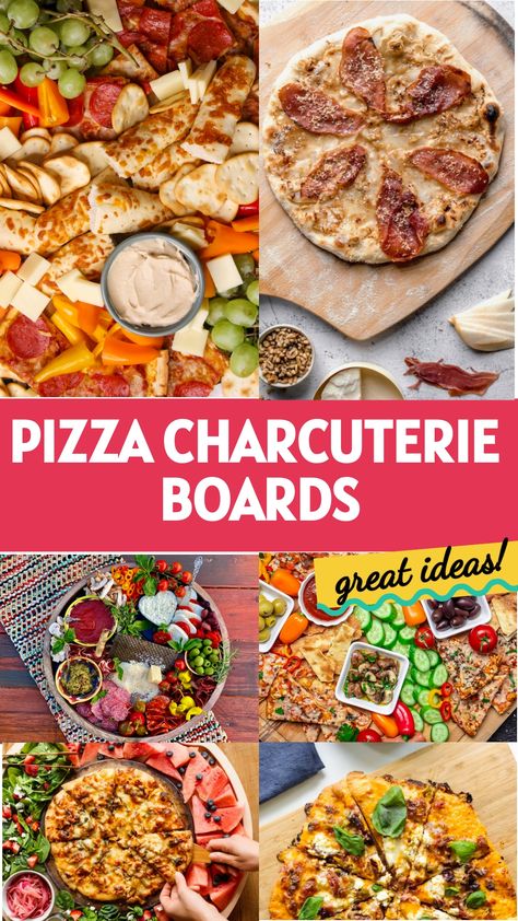 Looking to take your charcuterie board game to the next level? Why not try a delicious pizza charcuterie board! Get creative with toppings like pepperoni, olives, peppers, and more. Perfect for a fun party idea or a cozy night in. Check out these tasty pizza charcuterie board ideas that will sure to impress your guests! Pizza Charcuterie Board, Pizza Night Party, Charcuterie Board Party Ideas, Board Party Ideas, Charcuterie Board Party, Pizza Display, Pizza Sides, Barbecue Chicken Pizza, Creative Pizza