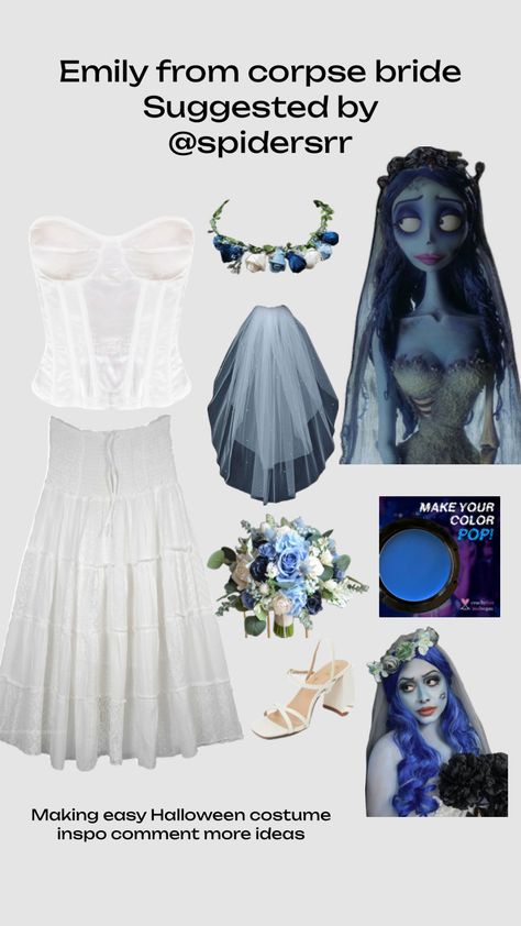 Corpse Bride Dress, Corpse Bride Makeup, Halloween Bride Costumes, Emily Corpse Bride, Corpse Bride Costume, Bride Costume, Makeup Mistakes, Halloween Makeup Tutorial