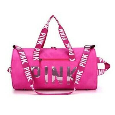 Pink Gym Duffle Bag Waterproof Large Sequins Bags Travel Duffel Bags with Shoes | eBay Pink Duffle Bag, Pink Gym, Pink Workout, Sequin Bag, Purple Backpack, Training Bags, Duffel Bag Travel, Wholesale Bags, Bag Packaging