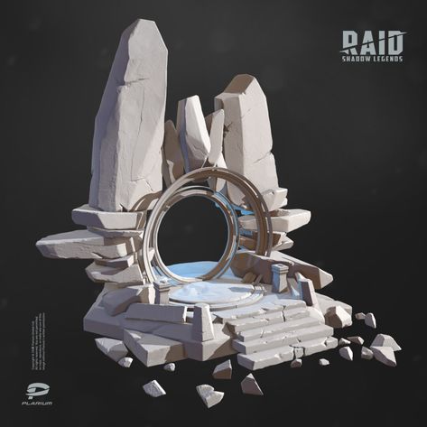 ArtStation - Sector: Portal, Yeghor Gallagher Terrain Concept Art, Architecture Arches, Raid Shadow Legends, 3d Karakter, Props Concept, Environment Props, Fotografi Kota, Seni Dan Kraf, Rpg Map