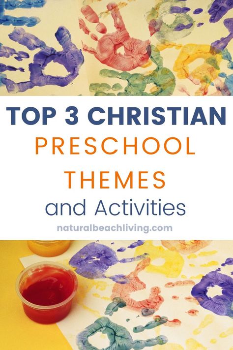 Top 3 Christian Preschool Themes and Activities - Natural Beach Living Preschool Bible Activities, Preschool Classroom Themes, Spring Theme Preschool, Easter Lessons, Christian Preschool, Bible Verse Memorization, Christian Activities, Preschool Bible, Summer Preschool