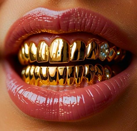 Grillz Aesthetic, Gold Teeth Grills, Gold Grills, Teeth Grills, Gold Grill, Grills Teeth, Gold Teeth, Kandy, Black Man