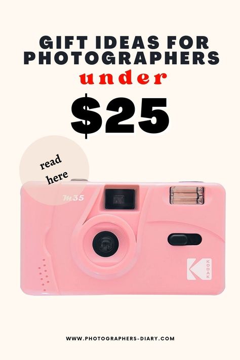 Difficult to find inexpensive photography gifts? Then this list is for you - and they're all under $25! Photography Gift Ideas, Gift Ideas For Photographers, Useful Gifts, Photography Student, Phone Camera Lens, Small Computer, Gifts For Photographers, Photography Challenge, Photography Gifts