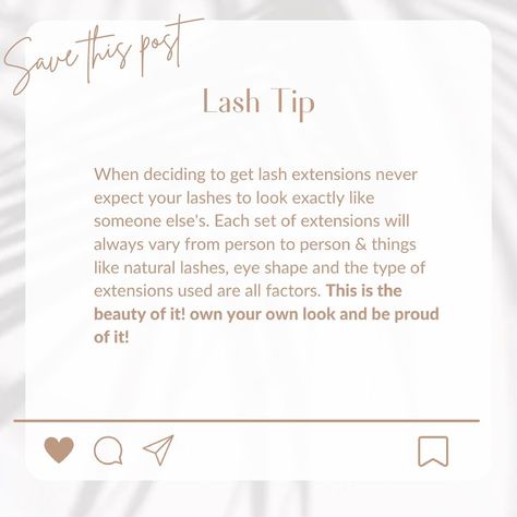 𝙎𝙏𝙐𝘼𝙍𝙏 𝙇𝘼𝙎𝙃 𝘼𝙍𝙏𝙄𝙎𝙏 on Instagram: “Lash Tip Thursday ☀️ #lashhack #lashtweezer #lashteacher #lashindustry #lashlineacademy #megavolumelash #lashtribe #lashretention…” Lash Tip Thursday, Lash Facts Quotes, Lash Facts, Lash Artist Quotes, Lash Tips, Lash Quotes, Skin Therapist, Artist Quotes, Lash Artist