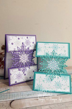 Winter Karten, Stampin Up Weihnachten, Acetate Cards, Snowflake Cards, Karten Design, Beautiful Christmas Cards, Homemade Christmas Cards, Stampin Up Christmas Cards, Christmas Card Crafts