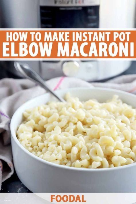 Instant Pot Elbow Macaroni, Recipes With Elbow Noodles, How To Cook Macaroni, Elbow Macaroni Recipes, Cooking Macaroni, How To Cook Noodles, How To Make Macaroni, Pot Noodle, Elbow Pasta