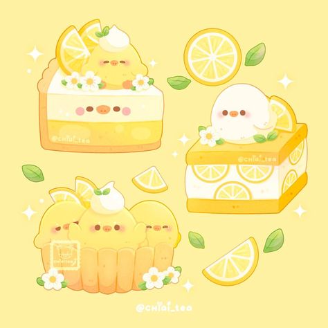 Who wants some lemony desserts? 😎🍋 I’m a big fan of lemon desserts / anything citrusy in general 😌 Are you?? — For the citrus squeeze pr… | Instagram Lemon Food Art, Cute Yellow Drawings, Cute Food Drawings Kawaii, Yellow Anime, Lemon Drawing, Inspirational Digital Art, Food Drawings, Lemon Art, Spirit Animal Art