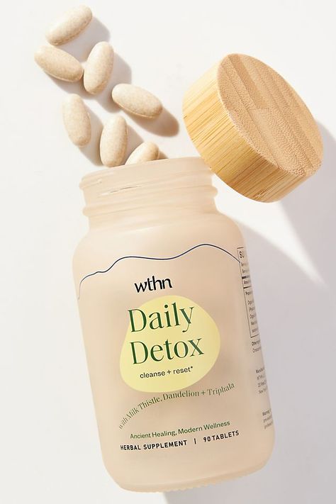 WTHN Daily Detox Supplement Dietary Supplements Packaging, Healthy Gut Diet, Vitamin Brands, Detox Supplements, Supplements Packaging, Vitamin Packs, Organic Milk, Beauty Supplements, Body Milk