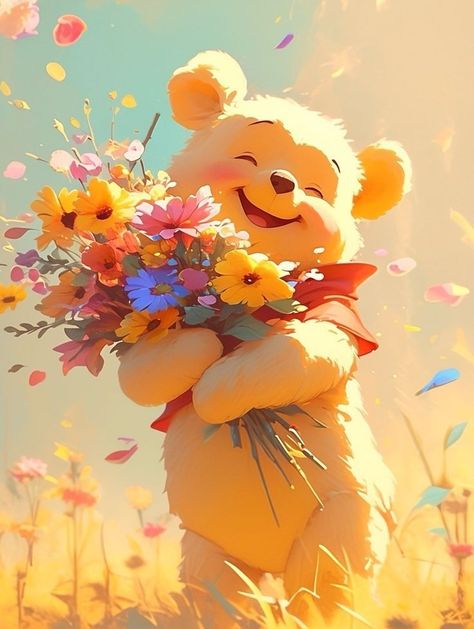 Wallpaper Backgrounds Aesthetic Vintage, Ge Aldrig Upp, ليلو وستيتش, Wallpaper Backgrounds Aesthetic, Winnie The Pooh Pictures, Wallpaper Cantik, Cute Winnie The Pooh, Wallpaper Disney, Backgrounds Aesthetic