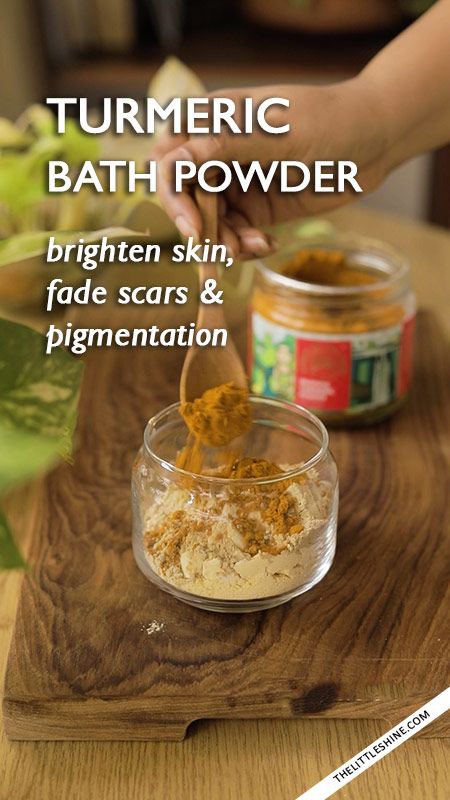 Skin Brightening Turmeric Bath Powder - The Little Shine Turmeric Bath, Natural Skin Moisturizer, Organic Turmeric Powder, Brightening Powder, Bath Powder, How To Get Tan, Reduce Dark Circles, Organic Turmeric, Powder Bath