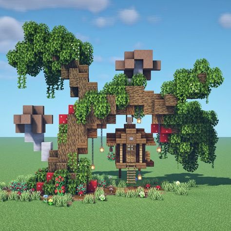 Minecraft Kale, Minecraft Tree, Minecraft Welten, Minecraft Garden, Minecraft Decoration, Rumah Minecraft Sederhana, Minecraft Structures, Bangunan Minecraft, Minecraft Farm