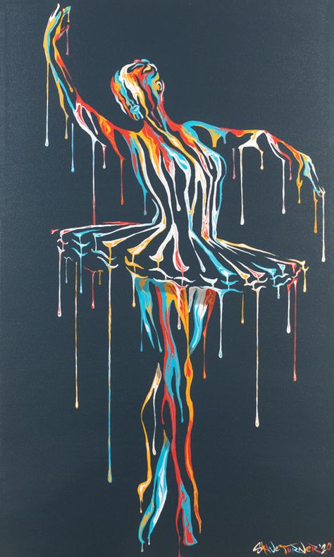 Dripping Paint Art, Music Art Painting, Cute Easy Paintings, Dripping Paint, Art Ballet, Drip Art, Music Painting, Glowing Art, Art Painting Gallery