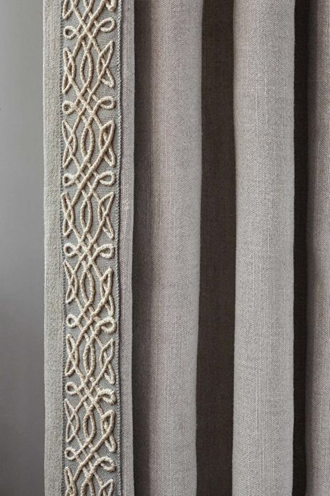 Drapery Trim, Curtain Trim, Grey Drapes, Living Room Blinds, Bedroom Blinds, The Curtains, Plain Curtains, Outdoor Blinds, House Blinds