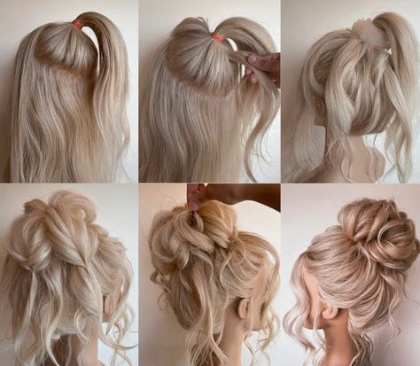 LET’S TALK HAIR & MAKEUP – Beyond the Ponytail High Updo, Hairstyle For Long Hair, Braids For Medium Length Hair, Bridal Hair Buns, Medium Length Hair Men, Hairstyles For Medium Length Hair Easy, Step By Step Hairstyles, Updos For Medium Length Hair, Cute Hairstyles For Medium Hair