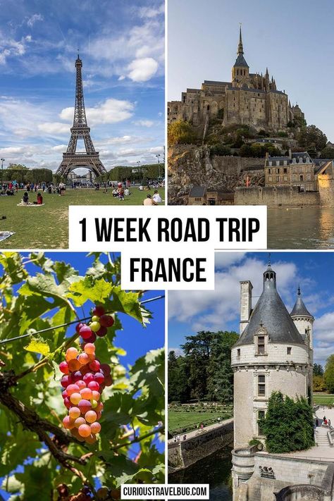 France Road Trip Itinerary, France Road Trip, Bucket List Europe, Roadtrip Europa, Road Trip France, France Itinerary, France Travel Guide, Visit France, Mont Saint Michel