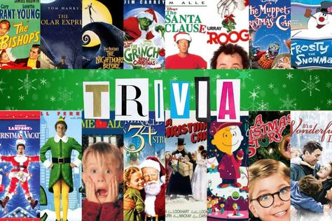 Yule love this: Christmas movie trivia questions with multiple choice answers from the most popular holiday motion pictures. This Christmas Movie, Easy Kids Party, Christmas Movie Trivia, Movie Trivia Questions, Movie Trivia, Questions With Answers, Trivia Questions And Answers, 50 Christmas, Movie Facts