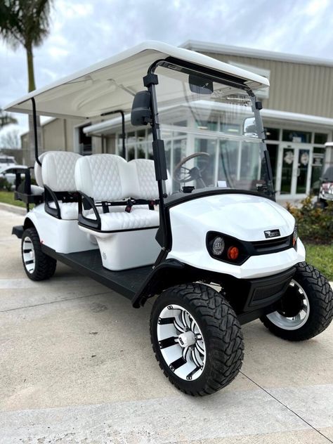 Cool Golf Carts, Cute Golf Cart, Tuscan Village, Farm Retreat, Custom Golf Cart, Street Legal Golf Cart, Go Cart, Yamaha Viking, Custom Golf Carts