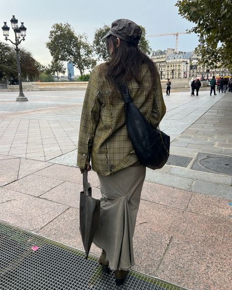 Diana in Paris for our SS25 buying trip, wearing the Lemaire Black Large Croissant bag, crafted from a tactile grained 100% cow leather.⁠ ⁠ Follow the link in our bio to shop Lemaire's signature, luxurious leather bags. Lemaire Croissant Bag, Croissant Bag, Leather Bags, Croissant, Cow Leather, Leather Bag, Cow, Paris, Leather