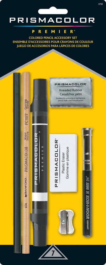 A must-have for student and studio artists, it has everything you need to maintain your favorite colored pencils—and correct any minor errors. Pencil Accessories, Prismacolor Art, Coloring Tips, Colored Pencil Techniques, Prismacolor Pencils, Pens Pencils, Graphite Pencils, Color Pencil Art, Color Pencil Drawing