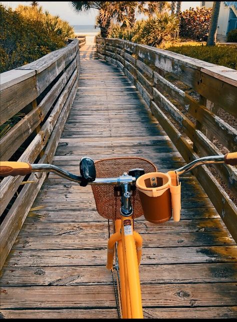 Beach Bike Aesthetic, Summer Bike Ride Aesthetic, Bike Riding Aesthetic, Beach Town Aesthetic, Beach Biking, Bike Ride Aesthetic, Beach Bike Ride, Salty Granola, Beach Bikes