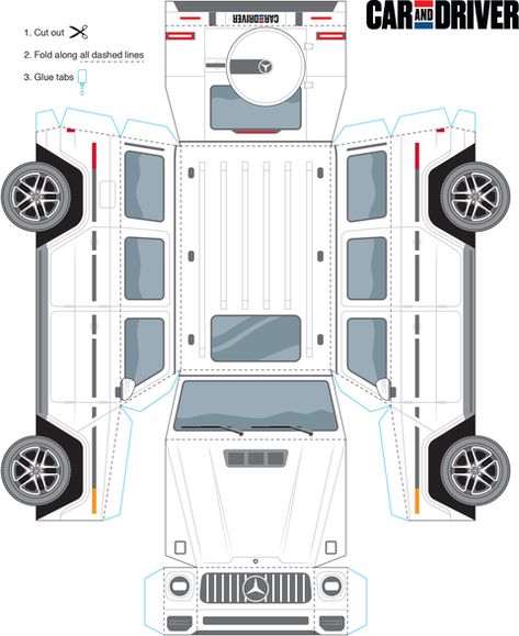 2020 Mercedes-AMG G63 Paper Craft Car, Paper Toy Car, Minecraft Car, Paper Cars, Templat Kotak, Car Papercraft, Amg G63, Paper Model Car, Mobil Bmw