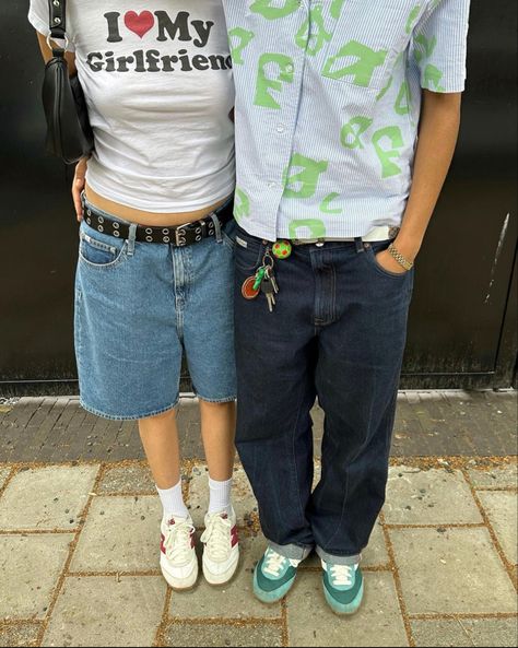 Streetwear Couple, Street Style Outfits Casual, Couple Fits, Streetwear Inspo, Aesthetic Streetwear, Funky Outfits, Cool Fits, Men Fashion Casual Outfits, Couple Outfits