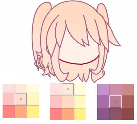 Gacha Club Skin Colors, Gacha Tint Colors Ideas, Gacha Hair Color Ideas, Gacha Club Hair Color Ideas, Gacha Club Adjustments Face, Aesthetic Gacha Hair Ideas, Gacha Tips, Hair Gacha, Gacha Hair