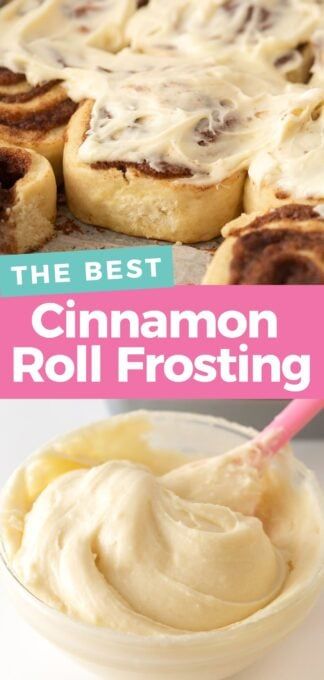 Cinnabon Frosting Recipe, Frosting For Cinnamon Rolls, Easy Cream Cheese Frosting, Cinnamon Roll Frosting, Cream Cheese Frosting Easy, Cinnamon Roll Icing, Beaux Desserts, Cinnamon Rolls Easy, Homemade Frosting