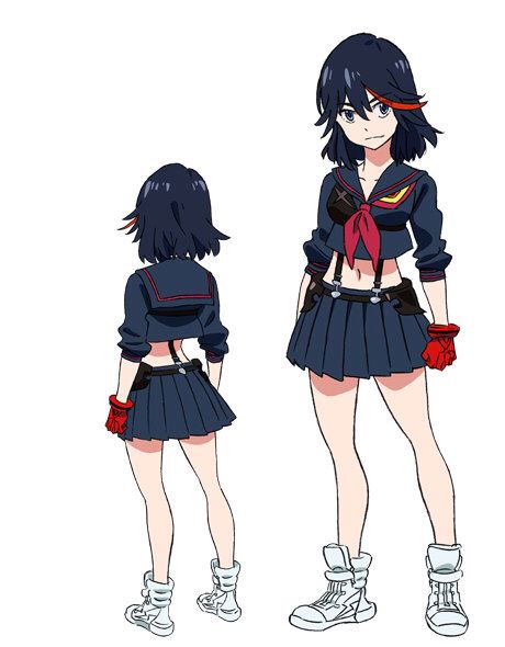 Ryuko Matoi from Kill la Kill Kill La Kill Cosplay, Kill A Kill, Kill La Kill Art, Gasai Yuno, Ryuko Matoi, Kill La Kill, 5 Anime, Gurren Lagann, Poses References