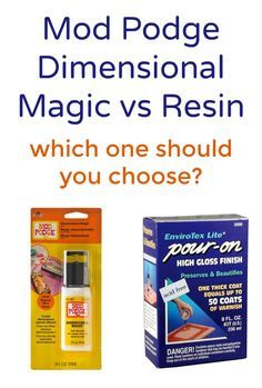 Mod Podge Dimensional Magic vs resin - which one should you pick? Find out the differences and what projects we recommend using for each. via @modpodgerocks Homemade Mod Podge, Mod Podge Dimensional Magic, Mod Melts, Mod Podge Projects, Mod Podge Crafts, Bazaar Ideas, Modge Podge, Unique Crafts, Mod Podge