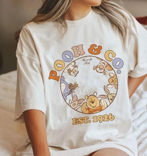 Pooh Disney Outfit, Winnie The Pooh T Shirt, Winnie The Pooh Merch, Pooh Disneybound, Retro Winnie The Pooh, Pooh Bear And Friends, Vintage Pooh, Disney World Shirt, Winnie The Pooh Shirt