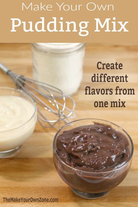 Homemade Puddings, Pantry Mixes, How To Make Pudding, Pudding Cake Mix, Pudding Recipes Homemade, Diy Pudding, Baking Mixer, Homemade Dry Mixes, Diy Mixes