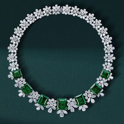 This coming Wednesday is Preview Day at Masterpiece 2019, and we will be there this year as every year, adorning those who wish to be… Diamond Necklace Designs, Diamond Jewelry Designs, Diamond Necklaces, Royal Jewels, Emerald Necklace, Fabulous Jewelry, Emerald Jewelry, Van Cleef, Gems Jewelry