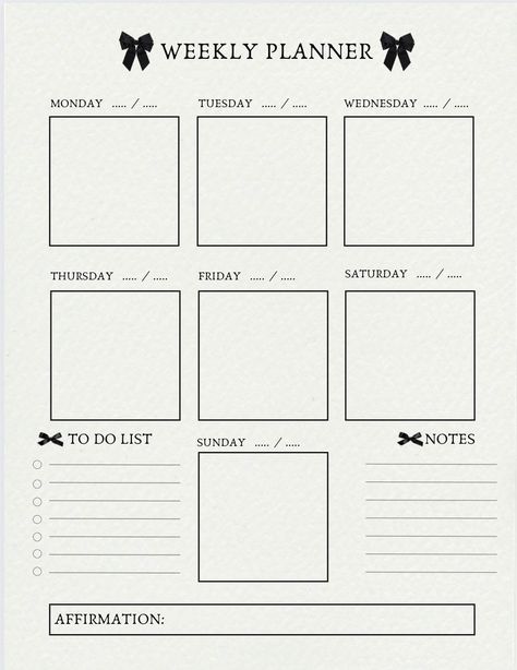 weekly planner Canva template businessplanner plannerpagesprintablefree #studyplanner #planneraccessories💯. Weekly Calendar Aesthetic, Aesthetic Weekly Planner Template, Planner Aesthetic Minimalist, Coquette Planner, Aesthetic Daily Planner Template, Aesthetic Planner Template, Daily Planner Aesthetic, Weekly Planner Aesthetic, Planner Template Aesthetic