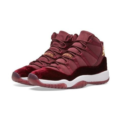 0 Burgundy Jordans, Jordan 11 Red, Velvet Jordans, Jordan Outfits For Girls, Jordans Outfits, Zapatillas Jordan Retro, Womens Air Jordan, Jordan Retro 11, Jordans Girls