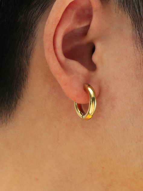 Ear Ring Men, Boys Ear Piercing, Mens Gold Hoop Earrings, Earrings Boy, Boys Earrings, Bal Hanuman, Hoop Earrings For Men, Gold Earrings For Men, Ring Boy