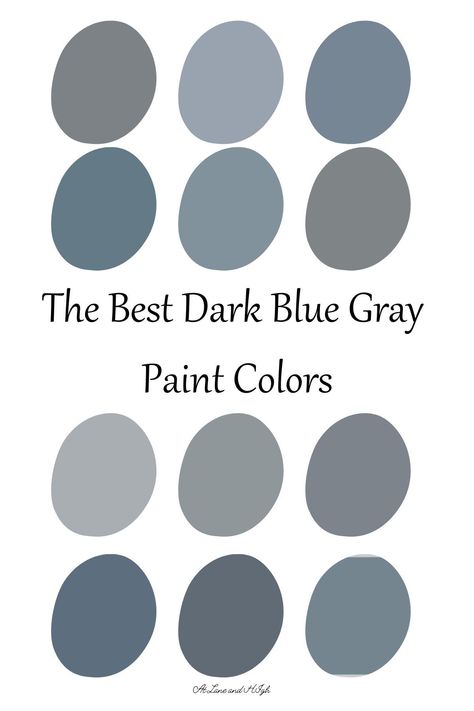 I am such a sucker for dark and moody paint colors. Among my favorites are dark blue gray paint colors. Today I am sharing the best of the best and the most popular! Dark Blue Gray Paint Colors, Dark Blue Gray Paint, Dark Blue Grey Paint, Moody Paint Colors, Dark Blue Paint Color, Moody Paint, Blue Gray Paint Colors, Gray Paint Colors, Blue Painted Walls