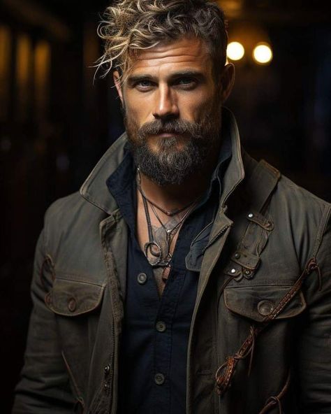 Beard And Mustache Styles, Mens Hairstyles With Beard, Mustache Styles, Viking Men, Character Inspiration Male, Corte De Cabelo Masculino, Viking Warrior, Beard No Mustache, Hair And Beard Styles