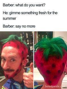 Barber Memes, Terrible Haircuts, Filmy Vintage, Jamais Vu, صفحات التلوين, Crazy Hair Days, 웃긴 사진, Very Funny Pictures, Komik Internet Fenomenleri