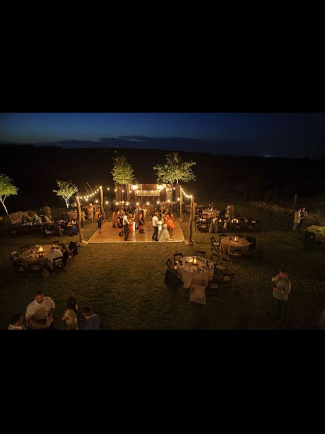 Outdoor reception @Sarah Chintomby Browning Robertson Wedding Reception Decorations Lights, Wedding Reception Dance Floor, Beach Dance, Outdoor Dance Floors, Reception Dance, Wedding Reception Layout, Dance Floor Lighting, Reception Layout, Wedding Reception Lighting