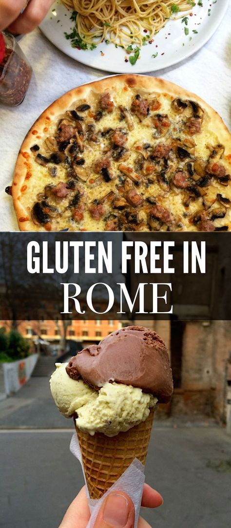 Gluten Free Italy, Week In Rome, Rome Pizza, Rome On A Budget, Gluten Free Tiramisu, Gluten Free Guide, Gluten Free Travel, Gluten Free Restaurants, Gluten Free Eating