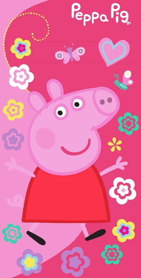 Wallpaper Wa Iphone Wallpapers Default, Peppa Pig House Wallpaper, Peppa Pig Background, Peppa Pig Imagenes, Peppa Pig House, Peppa Pig Wallpaper, Light Purple Wallpaper, Peppa Pig Family, Peppa Pig Toys