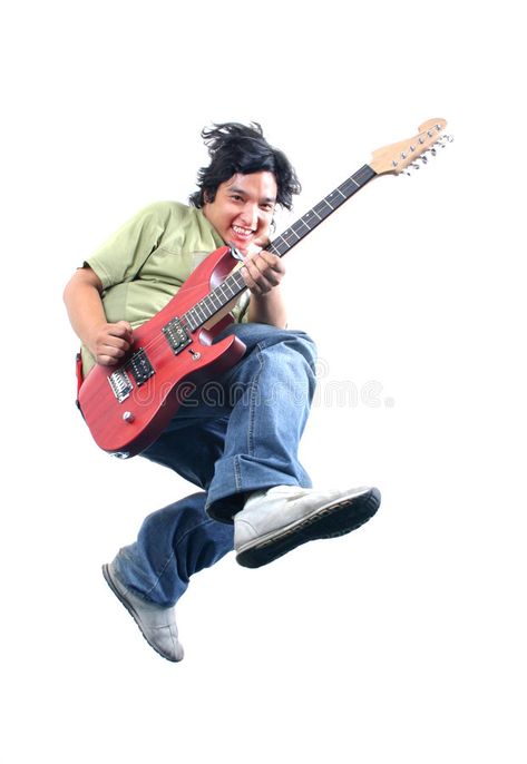 Rock Star. Young guy jumping with guitar , #Sponsored, #Young, #Star, #Rock, #guitar, #jumping #ad Rock Poses Reference, Guitar Jumping Pose, Dynamic Rockstar Pose, Shredding Guitar Pose, Musician Reference Pose, Dynamic Poses Reference Guitar, Air Guitar Pose, Guy With Guitar Reference, Playing Electric Guitar Pose Reference Drawing