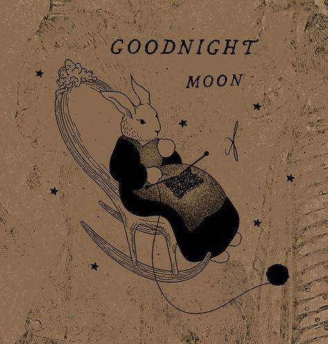 Goodnight Moon Tattoo Ideas, Good Mythical Morning Tattoo, Margaret Aesthetic, Goodnight Moon Art, Margaret Core, Goodnight Moon Tattoo, Goodnight Tattoo, Tattoo Linework, Taboo Tattoo