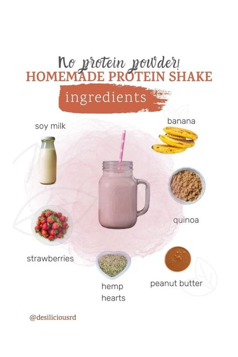 Homemade Protein Shakes Without Powder, Protein Shakes Without Powder, High Protein Shake Recipes, Natural Protein Shakes, Homemade Protein Shakes, Protein Shake Ingredients, Best Whey Protein Powder, Best Whey Protein, Best Protein Shakes