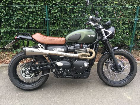 Scrambler - Post your Scrambler pics here | Page 12 | The Triumph Forum Triumph Scrambler Custom, Triumph Street Scrambler, Street Scrambler, Custom Paint Motorcycle, Auto Vintage, Biking Diy, Custom Motorcycle Helmets, Bike Pictures, Moto Cafe