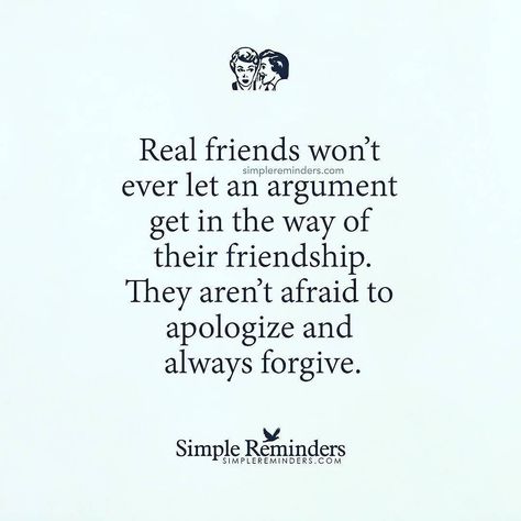 @Regrann from @mysimplereminders - "Real friends won't ever let an argument get in the way of their friendship. They aren't afraid to apologize and always forgive."  Unknown Author #SimpleReminders #SRN @bryantmcgill @jenniyoung_ #quote #friends #argue #angry #sorry #apologize Sorry For Friends, Im Sorry Friend, Apology Quotes For Him, Sorry Message For Friend, Sorry Friend, Quotes About Real Friends, Lesson Learned Quotes, Apologizing Quotes, Sorry Quotes